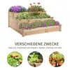Outsunny Vyvýšený záhon 3-stupňový záhon Květinové schody Náhled obrázku produktu 6