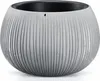 Obal na květináč BETON BOWL 2v1 plastový matný šedý Náhled obrázku produktu 3