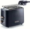 A dark gray Ariete toaster with chrome tongs extended. Produktbild-Vorschau