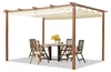 PRIMEYARD Pergola 3x4 m pavillon avec toit rétractable - Voir les images du produit 1