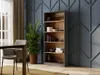 Schmales Bücherregal RAUNO – 80 cm, Eiche Artisan / Produktbild-Vorschau 3