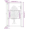 vidaXL Gartentor 100x125 cm Cortenstahl Baumdesign Produktbild-Vorschau 11