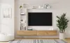 Sweiko 180x35x22.5cm TV Wohnwand-set mit Vitrinen,Mediawand Produktbild-Vorschau 7