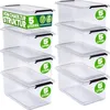 DEUBA® 8x Aufbewahrungsbox mit Deckel 5L Box Kunststoff Produktbild-Vorschau 1