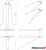 Stahl-Wandabstandshalter MH 38 : 38cm Produktbild-Vorschau 4