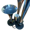 12/24 V Fanfára Chrom Trojzvuk Tlaková trúbka 130 dB Náhľad obrázku produktu 4