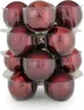 Weihnachtskugeln aus Glas | Ø 4 cm | 16er Set in Burgund Produktbild-Vorschau 1