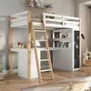Kinderhochbett, multifunktionales Kinderbett mit Leiter, Produktbild-Vorschau 4