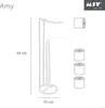 MSV Toilettenpapierhalter Stehend BxHxT: 15x54x15cm Produktbild-Vorschau 2