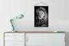 MuchoWow® Textilposter Wildlife - Löwe - Schwarz - Weiß Produktbild-Vorschau 3