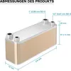 Wymiennik ciepła Wiltec 40 płyt, maks. 165 kW, 4 m³/h 1,60 Podgląd zdjęcia produktu 6