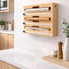 WELLHAUS Pojemnik bambusowy z dozownikiem na folię Podgląd zdjęcia produktu 5