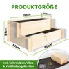 Stufenbeet mit 2 Stufen aus Kiefer natur Pflanzkasten Produktbild-Vorschau 3
