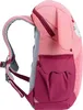 Side view of a pink children's backpack with bunny ears. Produktbild-Vorschau