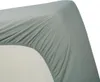 Ambiante Spannbettlaken  Baumwoll Uni HL Blue 200x200 blau Produktbild-Vorschau 2