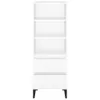 vidaXL Highboard Weiß 40x36x110 cm Holzwerkstoff Produktbild-Vorschau 3