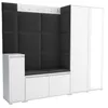Garderobe LUTON 8 WHITE 16 - Farbe: weiß, moderne Garderobe Produktbild-Vorschau 1