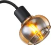 GLOBO 54309WB TOKKI Wandleuchte Metall schwarz matt, 1x E14 Produktbild-Vorschau 10