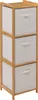 Bambusregal TIDY mit 3 Stoffkörben, hoch, H. 109,5 cm Produktbild-Vorschau 1