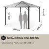 Blumfeldt Pavillon 3x4m, Rostfreier Aluminium-Pavillon mit Produktbild-Vorschau 4