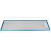A range hood filter with a blue frame and a silver mesh. Produktbild-Vorschau