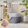 PawHut kočičí záchod s víkem, kočičí záchod se sítkem, Náhled obrázku produktu 7