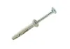 A single screw and wall plug assembly on a white background. Produktbild-Vorschau