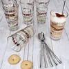 6x Candy Latte Macchiato Gläser 300ml + 6x Style Art Löffel Produktbild-Vorschau 5