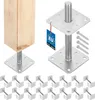 KOTARBAU® 16 pz. Fissaggio Pali Legno Supporti Regolabili Anteprima dell’immagine prodotto 1