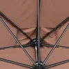 Outsunny Demi parasol - parasol de balcon 5 entretoises Voir les images du produit 9