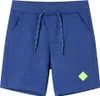 vidaXL Kindershorts mit Kordelzug Blau Melange 116 Produktbild-Vorschau 7