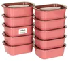 VINATO Vershoudbakken met deksel, 500 ml (set van 10) - Productafbeelding-voorbeeld 1