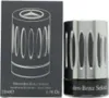 A product shot of a Mercedes-Benz Select Eau de Toilette bottle and its packaging. Voir les images du produit