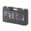 A black carrying case for a battery pruning saw is shown against a white background. Produktbild-Vorschau