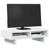Monitorständer Weiß 50x27x15 cm Holzwerkstoff Produktbild-Vorschau 3