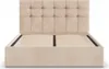 Polsterbett 180x200 cm mit Lattenrost Doppelbett ohne Produktbild-Vorschau 4