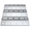 Three stainless steel grill heat plates stacked on a white background. Produktbild-Vorschau