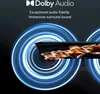 Abstract background with swirling blue light effects and a close-up of a TV screen displaying a musical performance. Produktbild-Vorschau