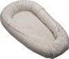 MamaLoes Babynest Velours Rippstoff Beige Wendemöglichkeit Produktbild-Vorschau 2