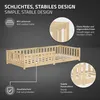 ML-Design Kinderbett 90x200 cm Natur Bodenbett für Kinder Produktbild-Vorschau 4