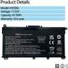 HP 3C Laptop-Akku, 41 Wh, 3,6 Ah, Li-Ion, HT03041XL-PR+PL, Produktbild-Vorschau 8