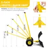 ALIGHTUP Schneeschieber mit Rädern, Stahlschaufel 74cm, Produktbild-Vorschau 2