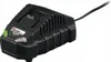 A black battery charger with a power cord attached, shown on a white background. Produktbild-Vorschau