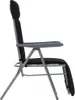 Klappbare Gartenstühle mit Polstern 2 Stk. Schwarz Produktbild-Vorschau 5
