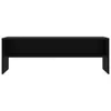 A black TV stand is shown against a white background. Podgląd zdjęcia produktu