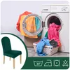 6 ks Potahů na židle Stretch Zelený - Univerzální - Samet - Náhled obrázku produktu 2