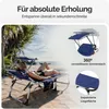 CASARIA® Sonnenliege Bari klappbar Wetterfest mit Dach Produktbild-Vorschau 5