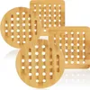 COM-FOUR® 4x Topfuntersetzer aus Bambus - Untersetzer für Produktbild-Vorschau 1