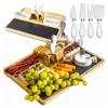 Bambusbrett für Aufschnitt, Käse und Snacks + Messer- und Produktbild-Vorschau 14