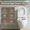 A toilet with a diagram highlighting its features. Anteprima dell’immagine prodotto